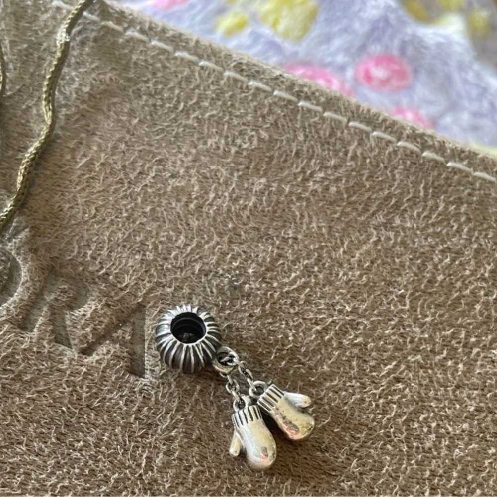 Pandora Silver mittens charm